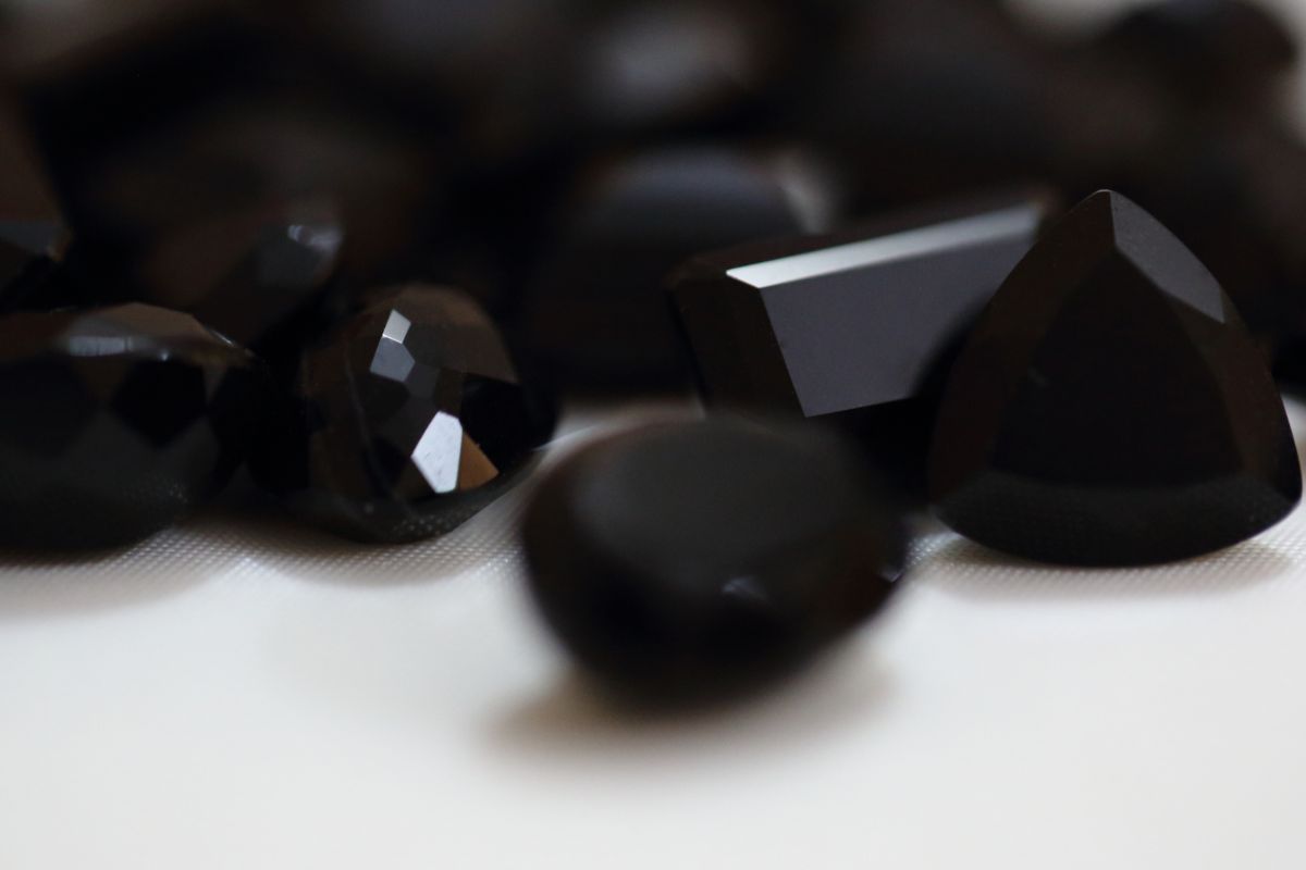 3 Black Agate Crystals